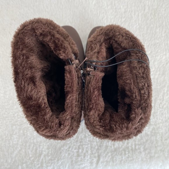 Cherokee Women's Mid Calf Boots, Zip Side, Faux Fur Lining, Brown, Size 9 - Picture 10 of 11